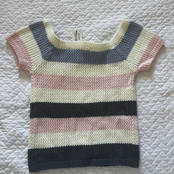 Tilly's Blue and Cream Knit Sweater - Picture 3 of 3